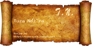 Tuza Nóra névjegykártya